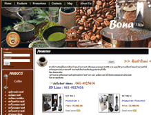 Tablet Screenshot of bonacoffee.com